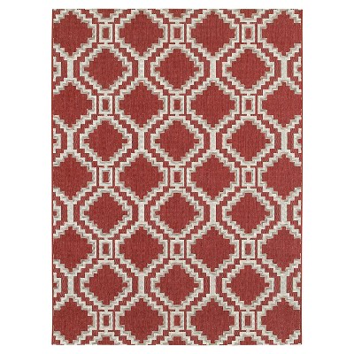 7'x10' Outdoor Rug - Red Southwest - Threshold™