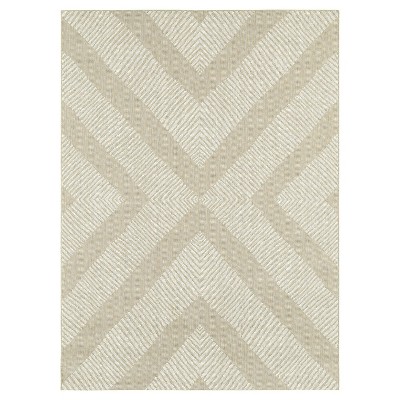 9'x12' Outdoor Rug - Tan Geo - Threshold™