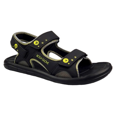 target black strap sandals