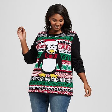 Target plus size ugly sweaters gold with