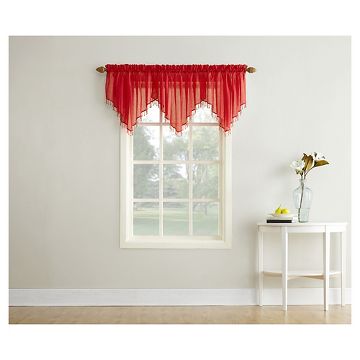 red orange sheer curtains Tar