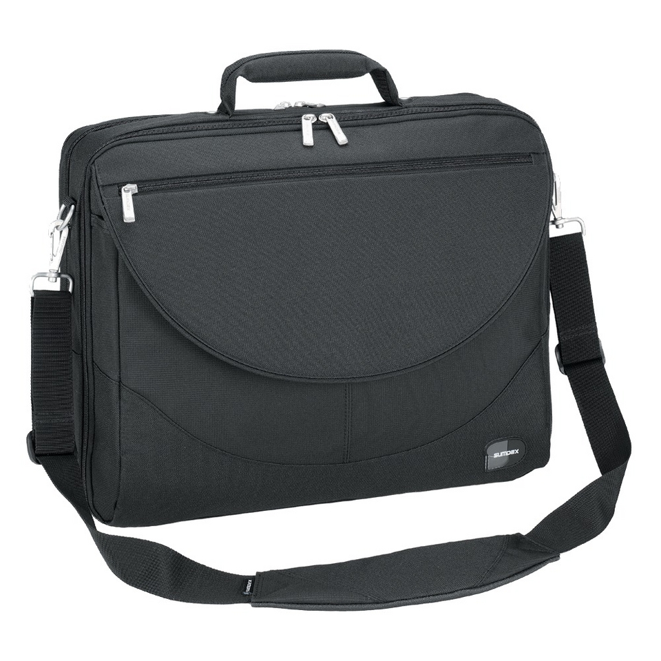 Sumdex Large Expandable 17.3 Computer Briefcase   Black