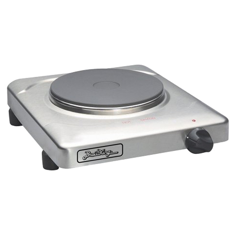 BroilKing Single Cast Iron Burner Range/Hot Plate   Silvertone