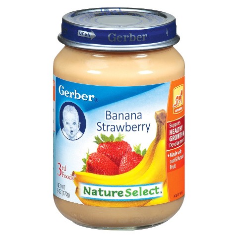 Gerber 3rd Foods Banana Strawberry - 6.0 oz. (12 Pack)