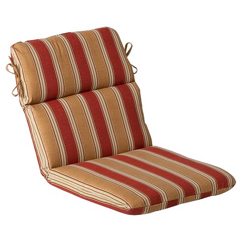 Outdoor Chair Cushion - Tan/Red Stripe : Target