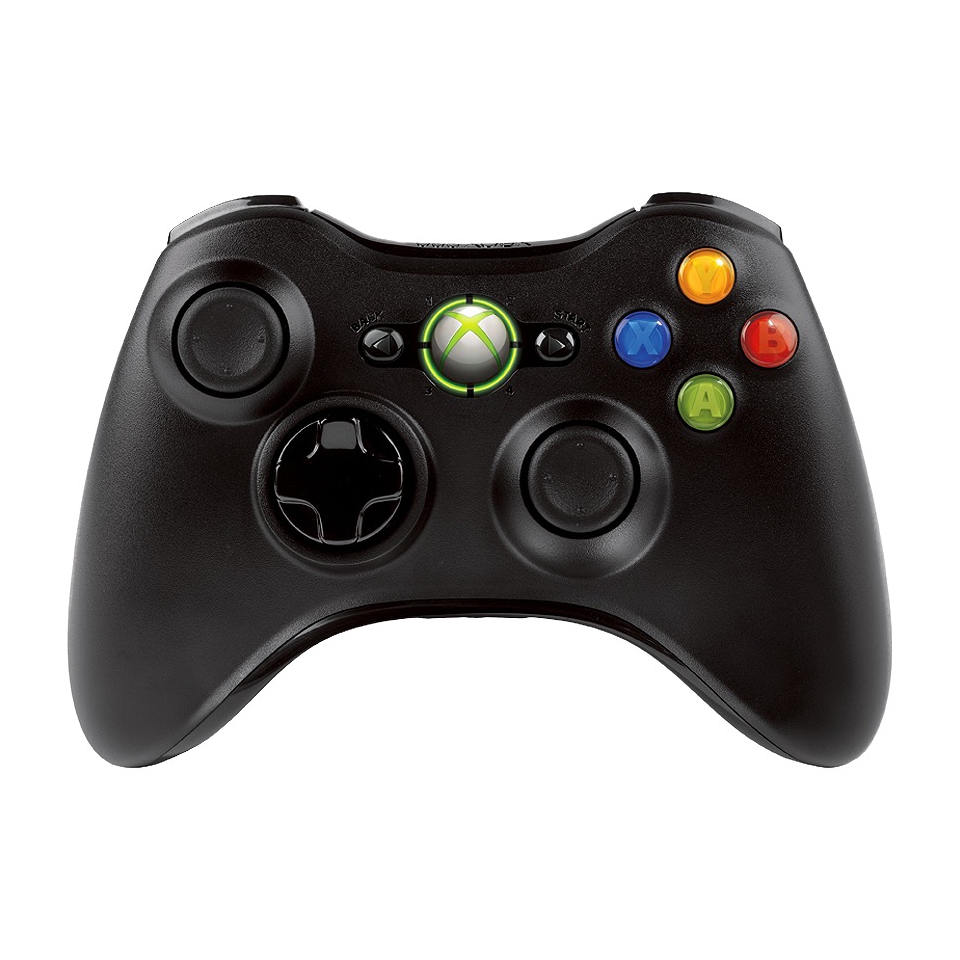 Xbox 360 Wireless Contoller   Black (Xbox 360)