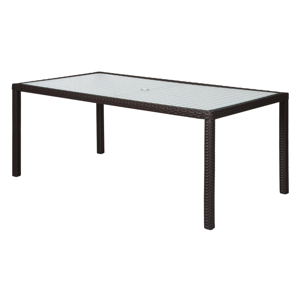 Atlantis Wicker Rectangular Patio 72 Dining Table