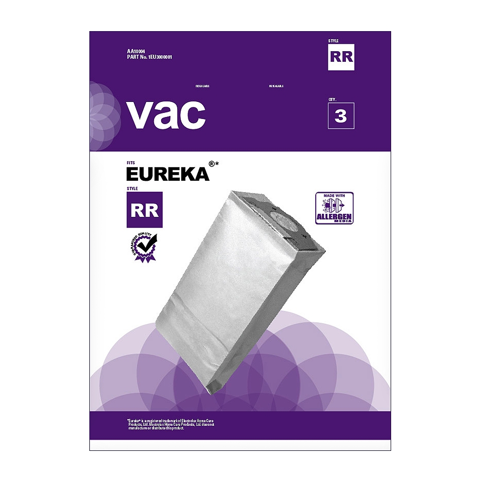 Eureka® Type RR Allergen Vacuum Bags (3 Pack), AA10004