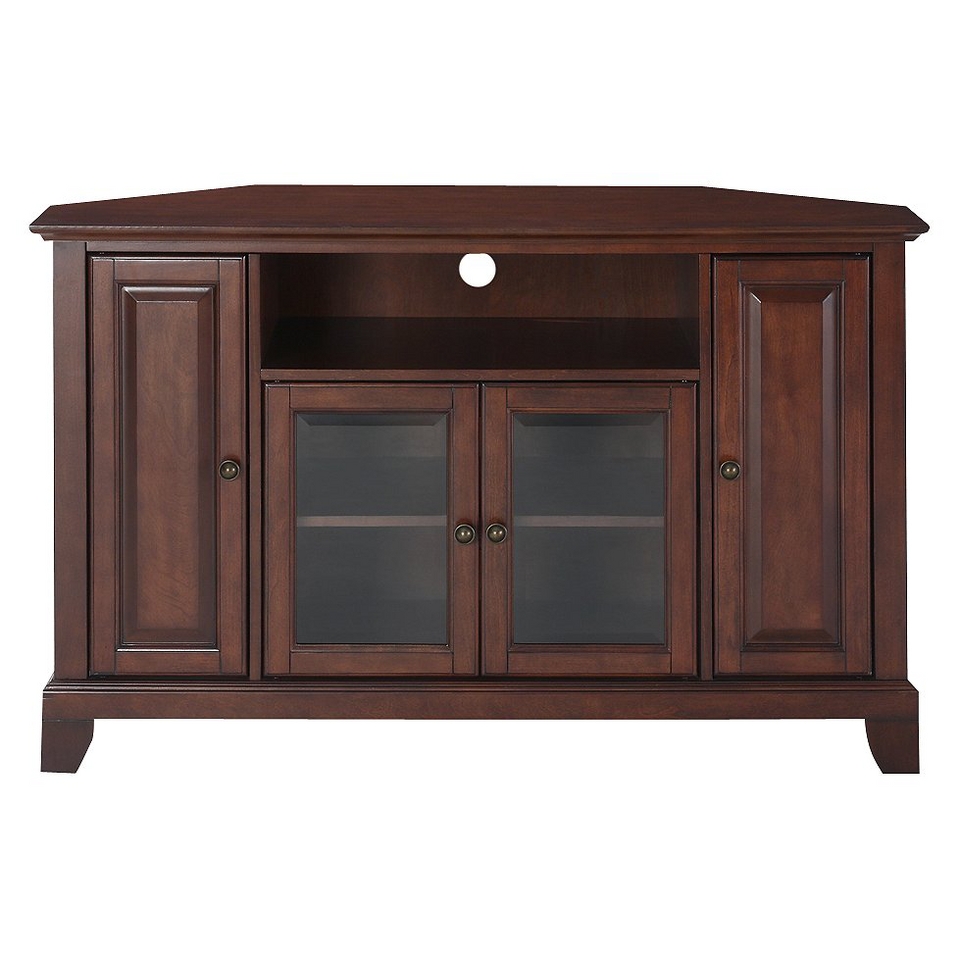 Crosley Newport Corner TV Stand   Mahogany (48)