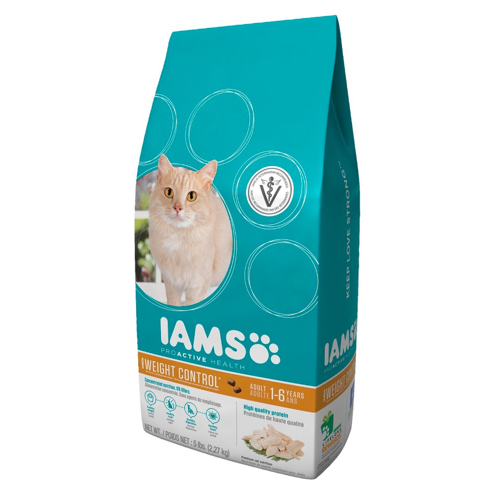 IAMS PROACTIVE HEALTH ADULT WEIGHT CONTROL DRY CAT FOOD 5 LBS