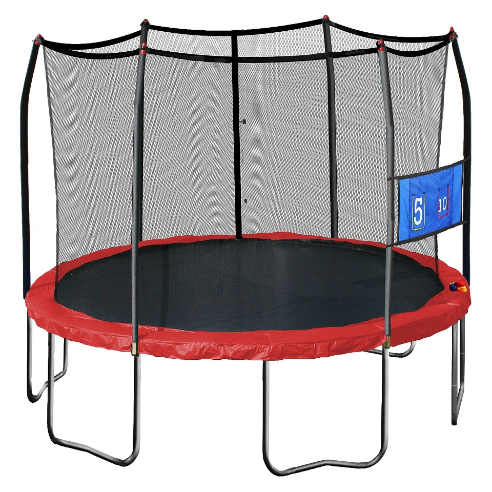 Skywalker Kids Trampoline Round Jump N Toss with Enclosure   12