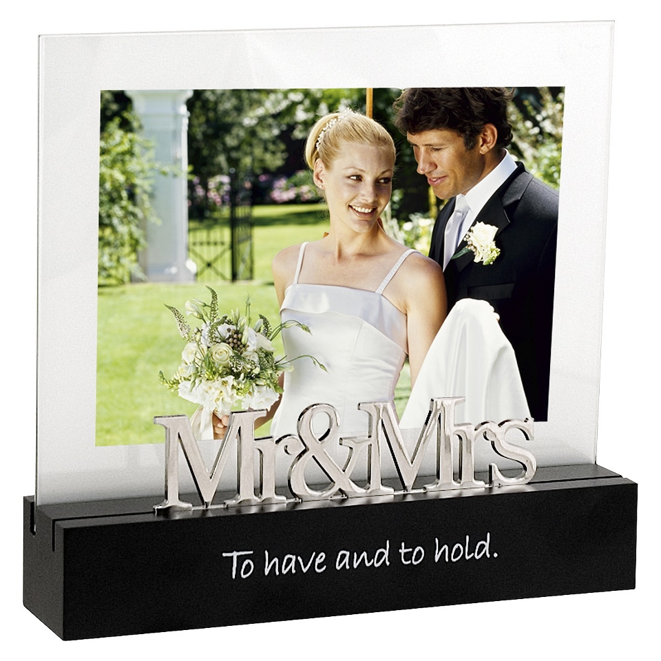 Mr & Mrs Photo Frame   Black 5x7