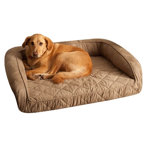 Buddy Beds Memory Foam Bolster Dog Bed -Taupe (L... : Target