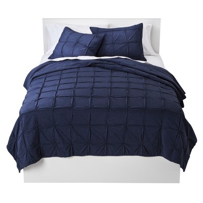 Ultramarine Jersey Reversible Quilt Full Queen Room Essentials