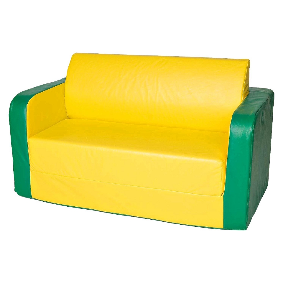 foamnasium™ Pullout Sofa Play Furniture   Yellow/Green