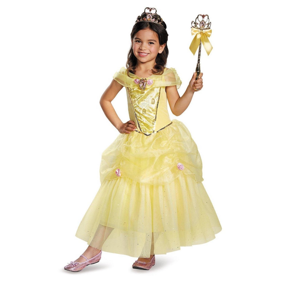 Toddler/Girls Disney Princess Belle Sparkle Deluxe Costume