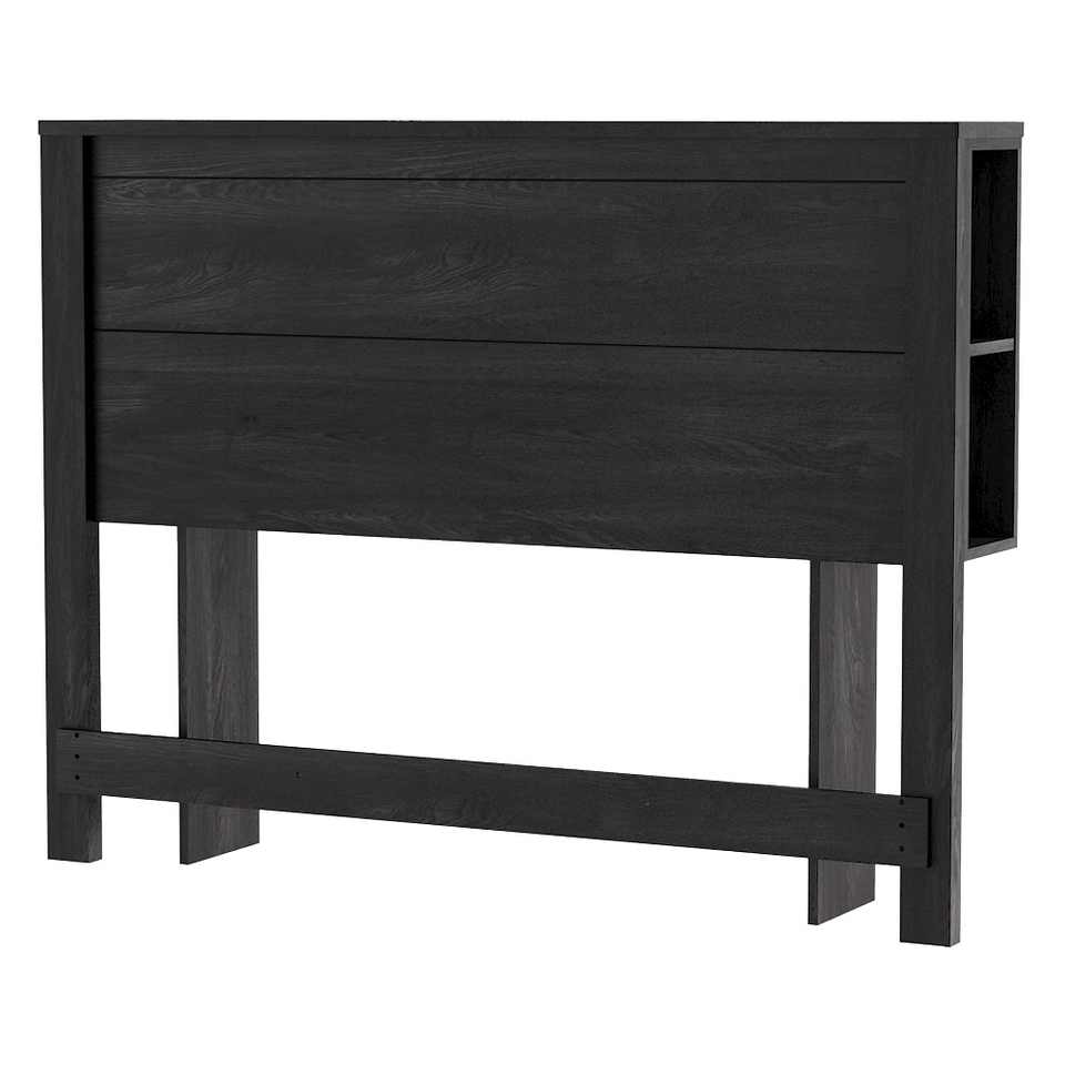 South Shore Bilbao Gray Oak Storage Kids Headboard