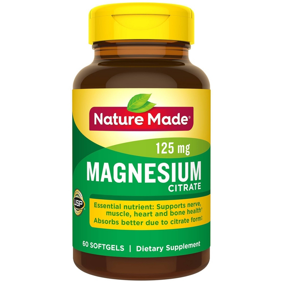 Nature Made Magnesium Citrate Softgels   60 Count