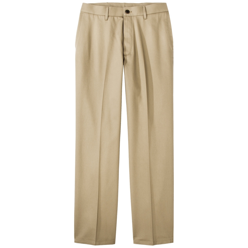 Haggar H26   Mens Big & Tall No Iron Classic Fit Twill Khakis