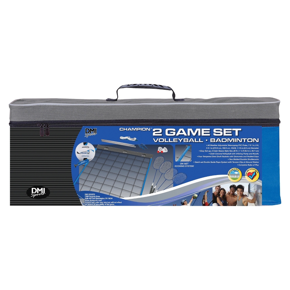 Verus Sports Champion 2 Game Set Volleyball/Badminton Sets