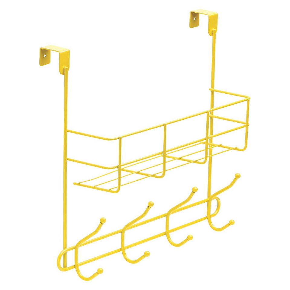 Room Essentials® Over the Door Basket/Hook Rail   Spanish Mustard