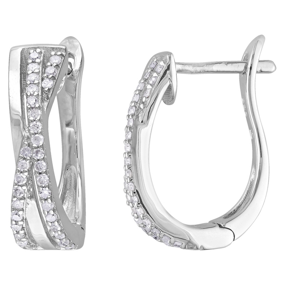 Allura 1/4 CT. T.W. Diamond Silver Earrings   Silver