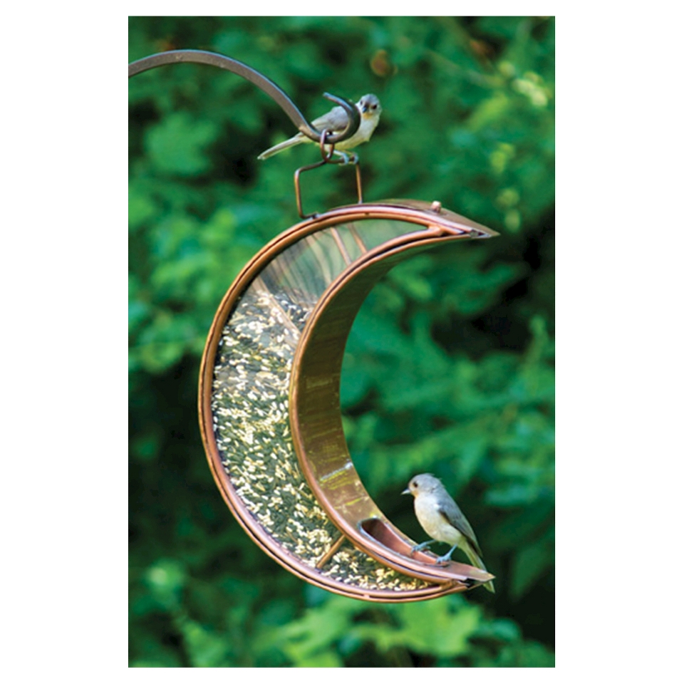 Good Directions Crescent Moon Bird Feeder   Venetian Bronze