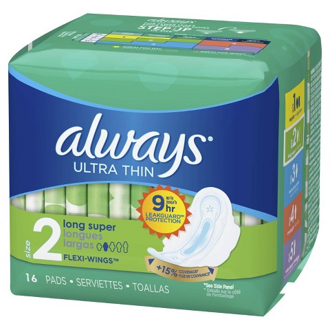 Always Ultra Thin Pads : Target