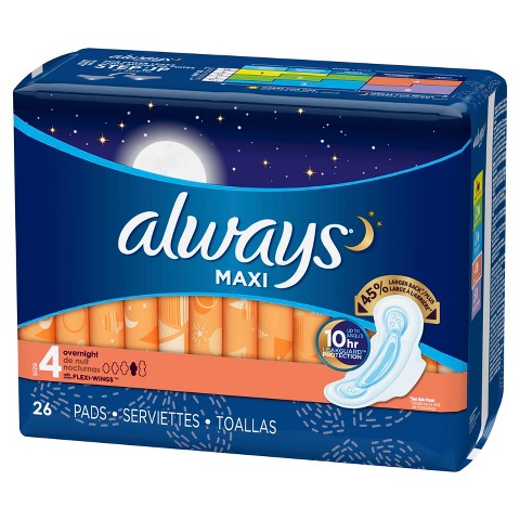 Always Maxi Overnight Pads : Target