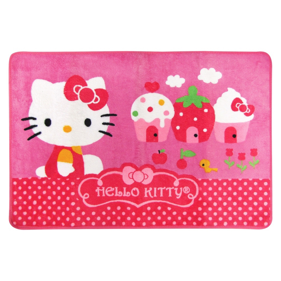 Hello Kitty Microfiber Step Out Bath Mat   Pink