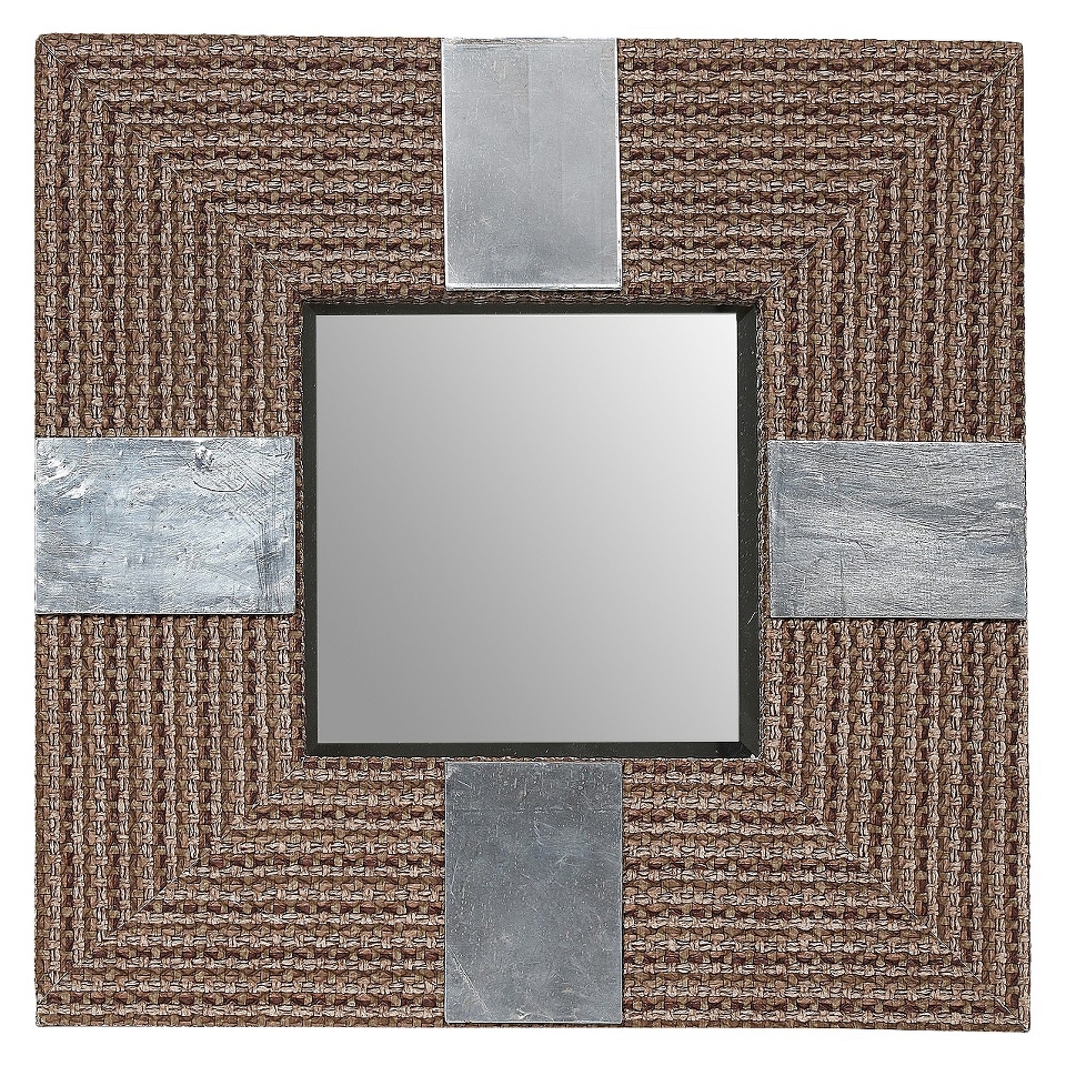 18 Square Mirror   Brown