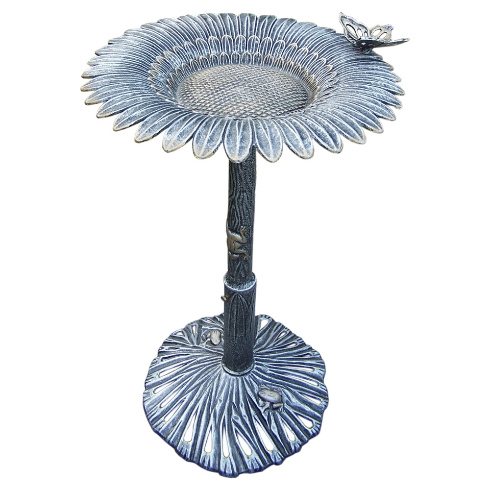 Sunflower Butterfly Bird Bath