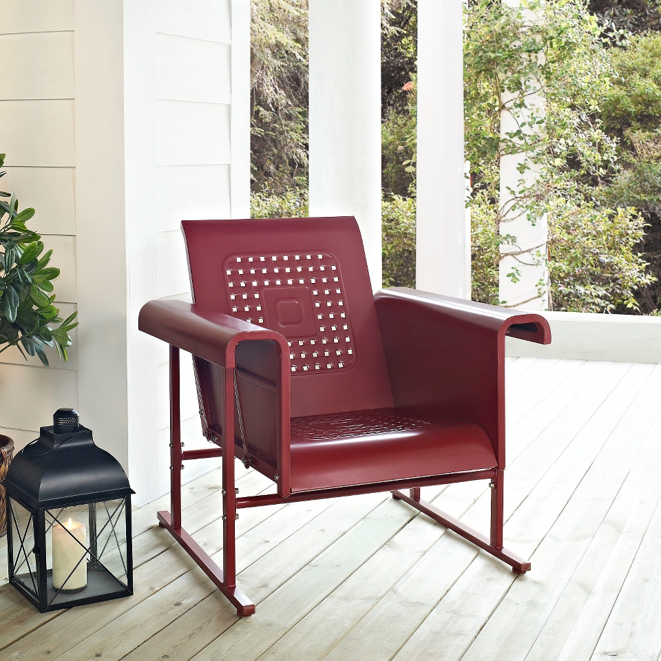 Crosley Veranda Metal Single Patio Glider Chair