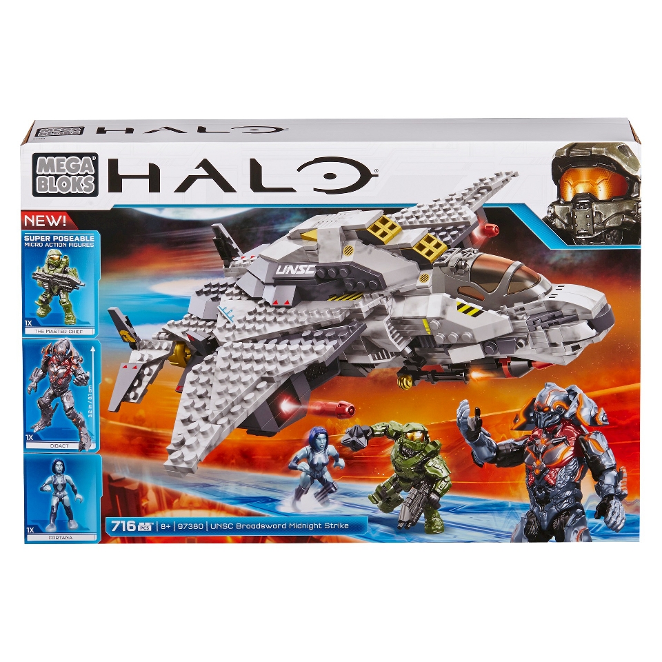 Mega Bloks Halo UNSC Broadsword Midnight Strike