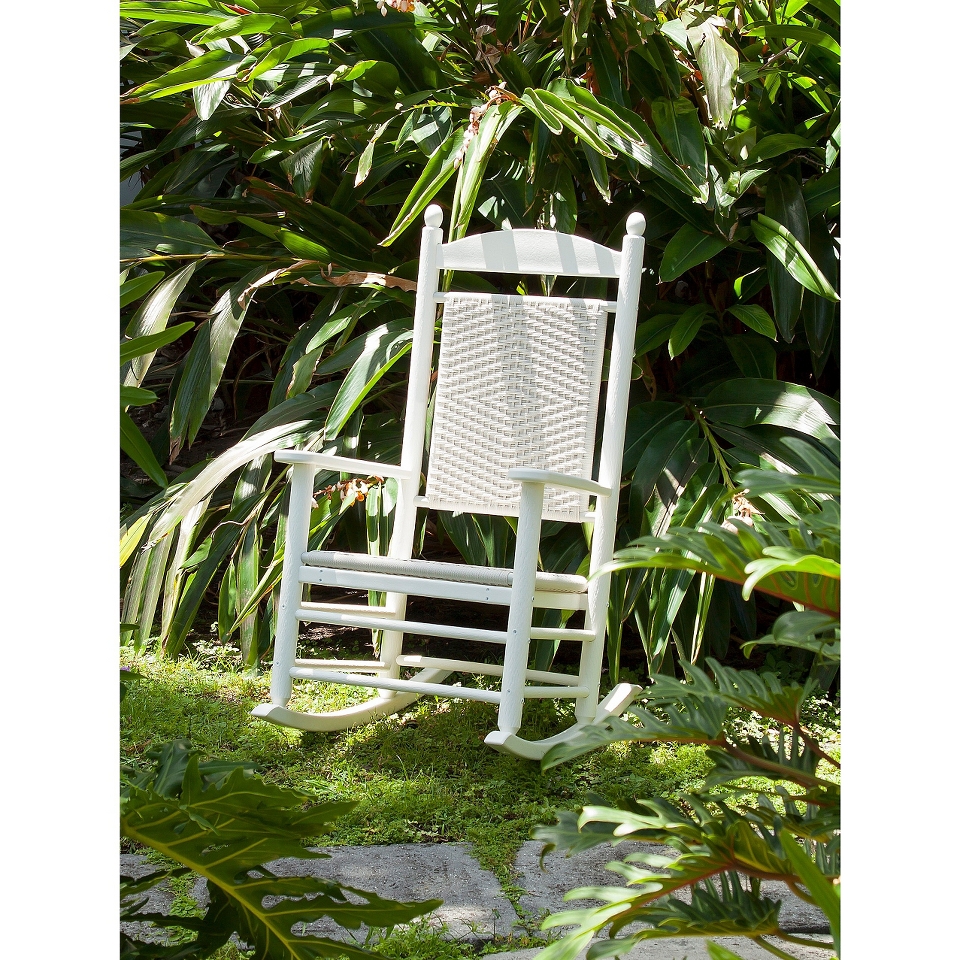 Polywood® Jefferson Wicker Patio Rocker