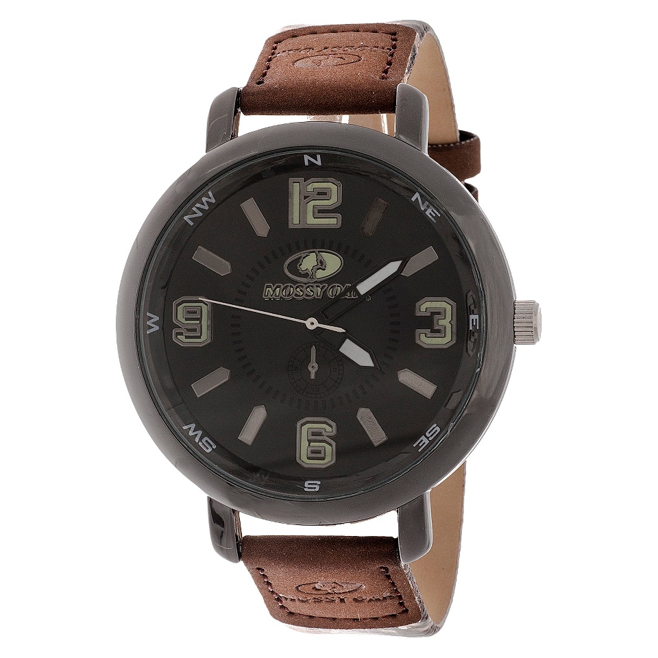 Mens Mossy Oak® Analog Watch Set with Pocket Knife   Brown