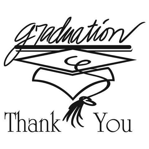 Graduation Thank You Cards (25 count) - Black/White : Target