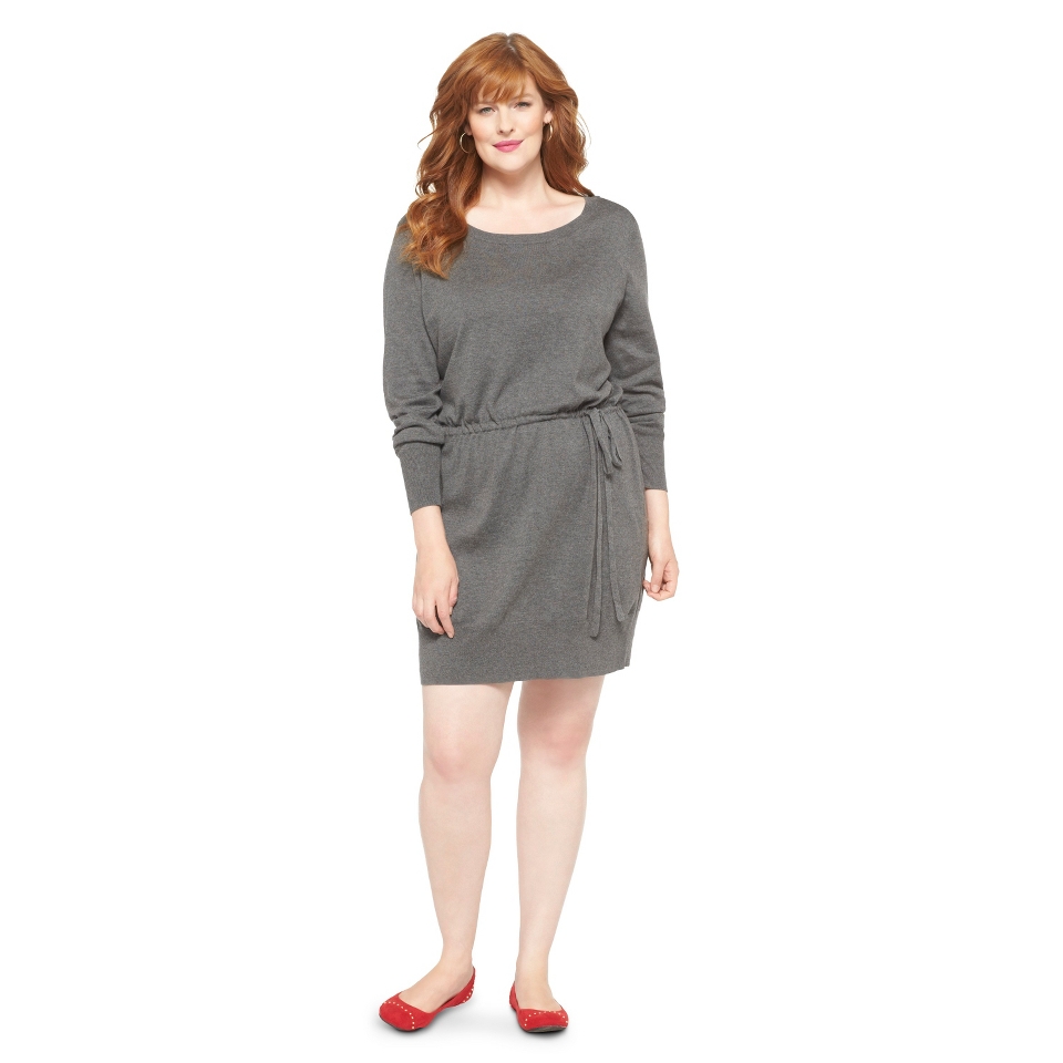 Plus Size Long Sleeve Sweater Dress Amie et Moi