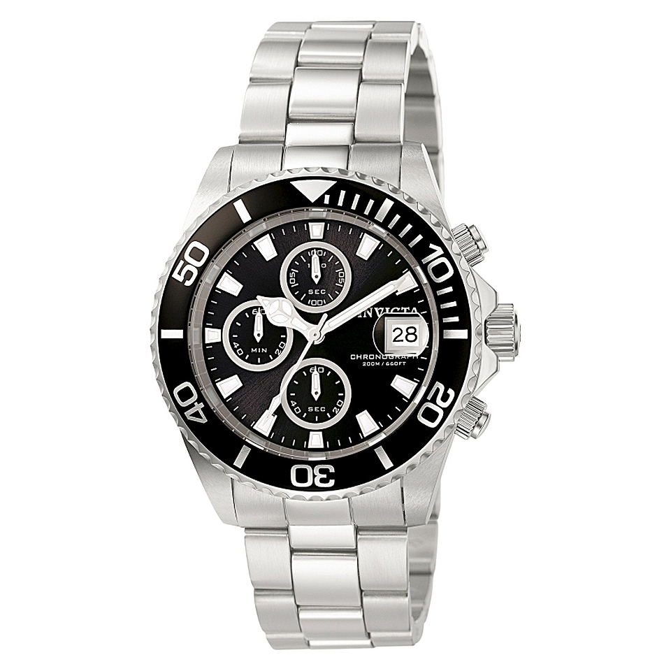 Invicta Mens Stainless Steel Pro Diver Quartz Watch   Silver (IN