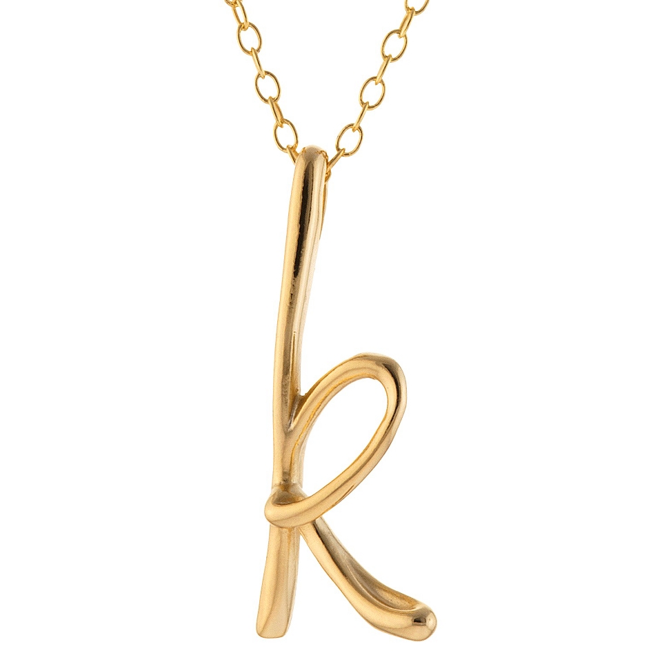 Gold Plated Letter Pendant