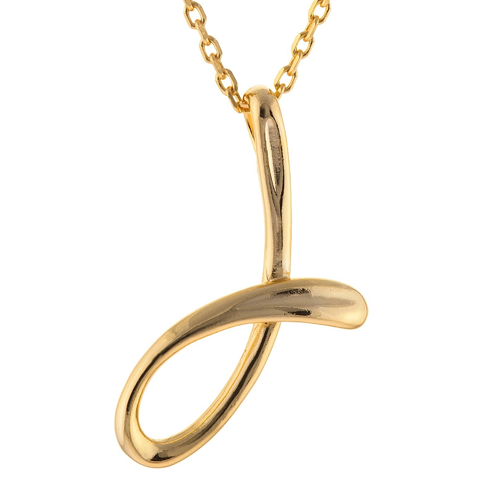 Gold Plated Letter Pendant