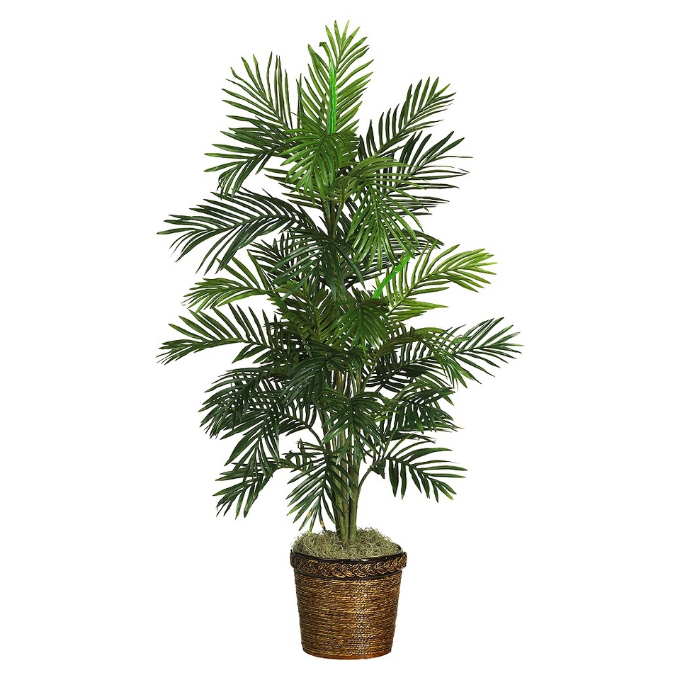 Natural Artificial Areca Palm Tree   Green (56)