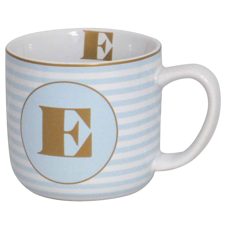 MONOGRAM MUG LETTER E