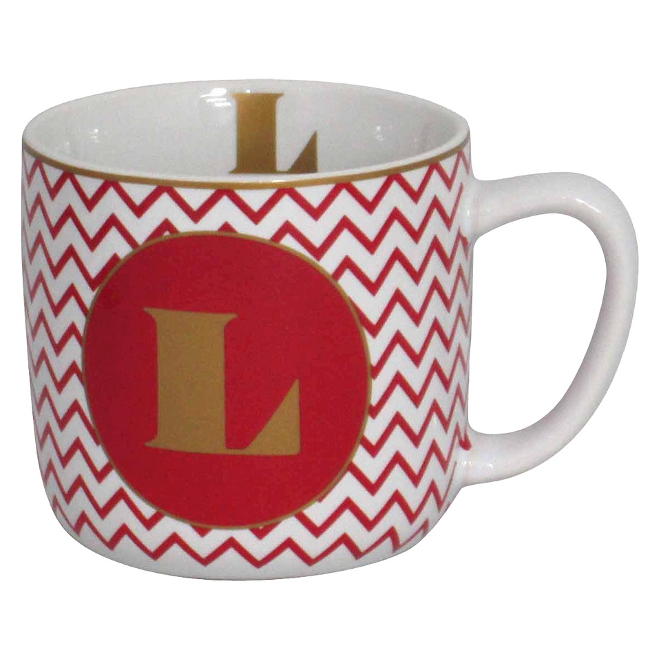 MONOGRAM MUG LETTER L