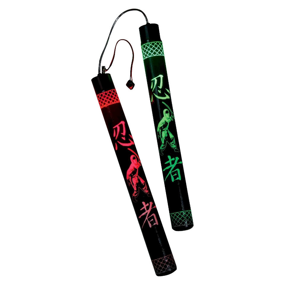 Multicolored Ninja Nunchucks   One Size Fits Most