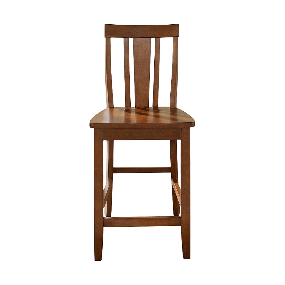 Crosley Shield Back 24 Counter Stool   Cherry (Set of 2)