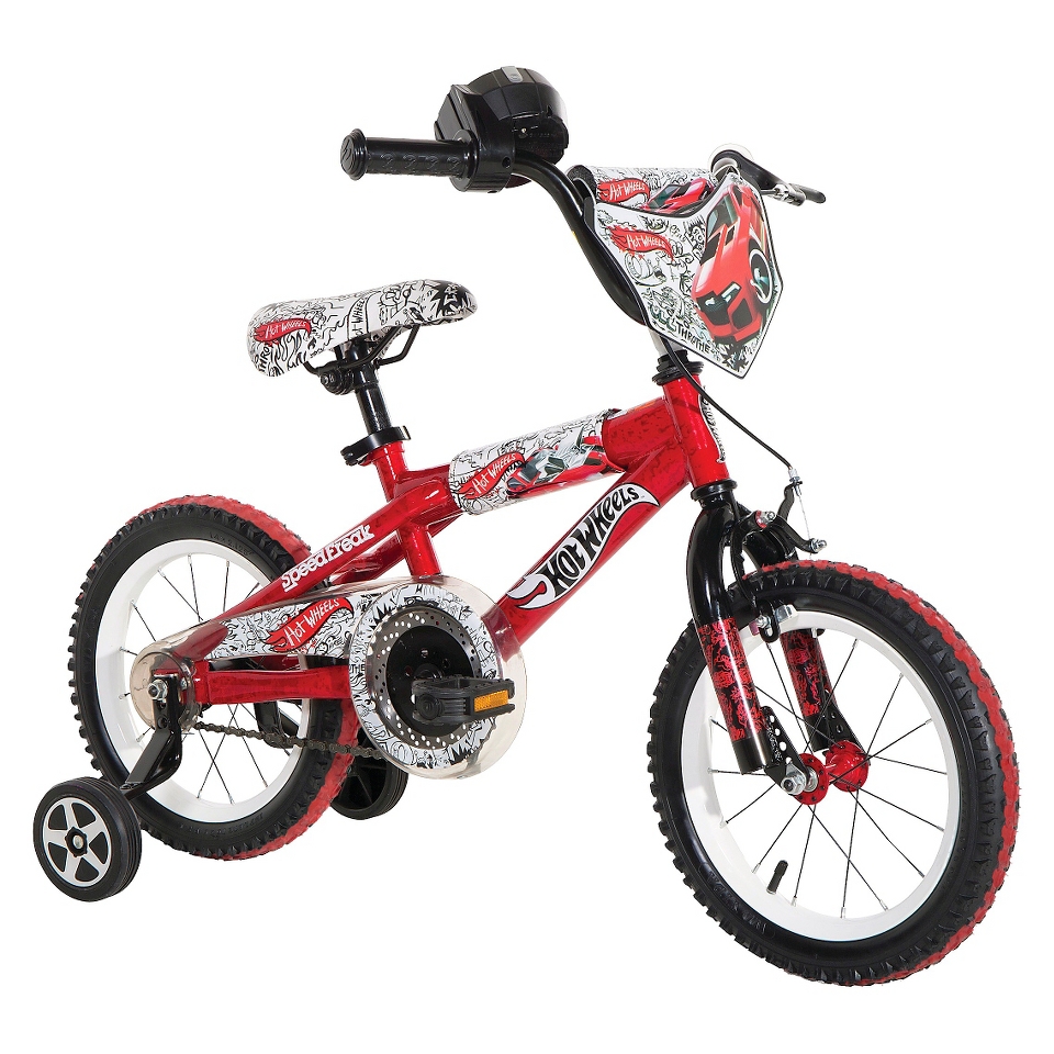 Boys Hot Wheels Bike   Red (14)