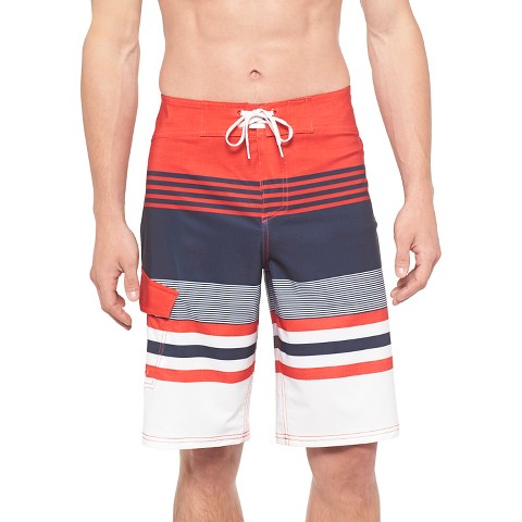 Men's Board Shorts Red Stripe - Mossimo Supply Co.™ : Target