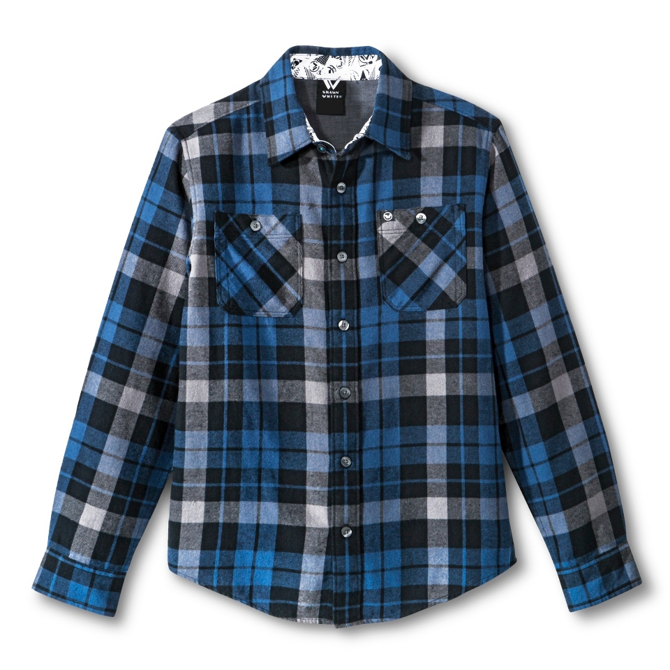 Shaun White Boys Plaid Button Down Shirt