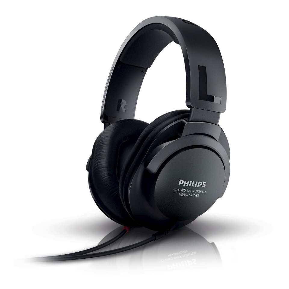 Philips Extra Bass Hifi Stereo Over the Ear Headphone   Black (SHP2600